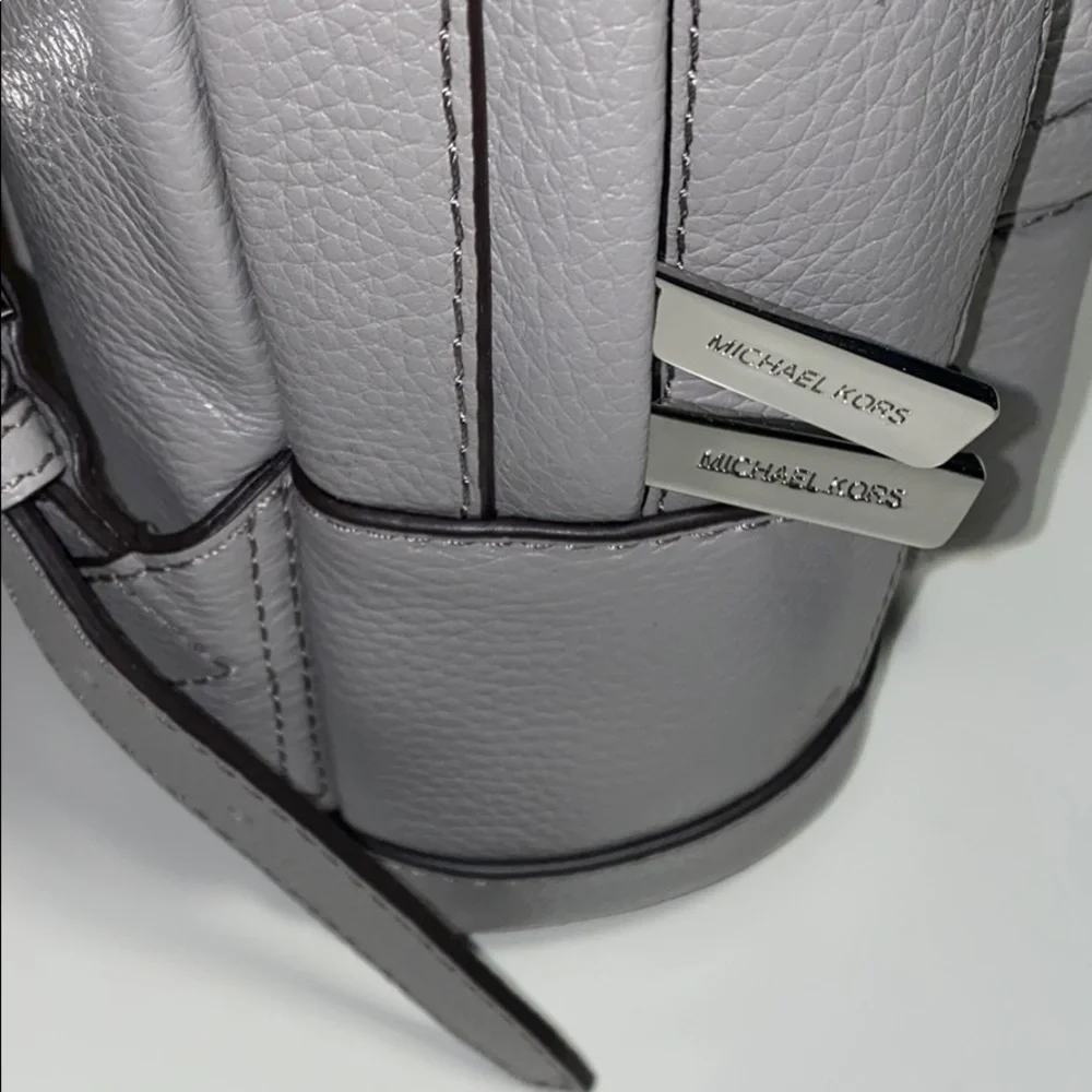 AUTH NWT MICHAEL KORS GROMMET BACKPACK PEARL GREY